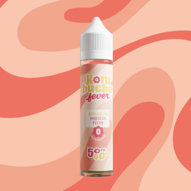 Kombucha Hibiscus Pêche 50ml - Kombucha Fever